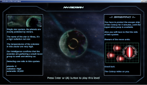 Defenders of the Last Colony mission briefing screen